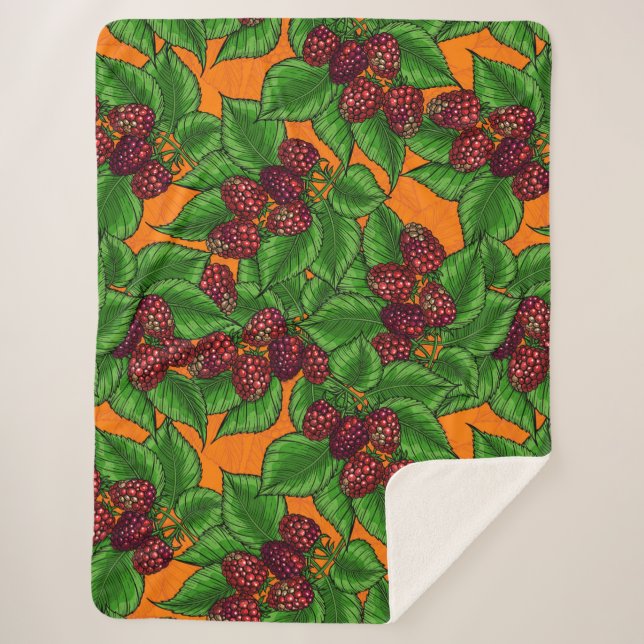 Raspberry Sherpa Blanket (Front)