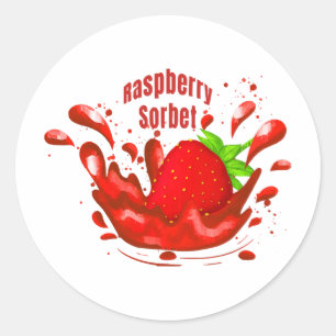 Raspberry Sorbet Classic Round Sticker
