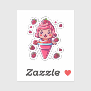 Raspberry sorbet Kawaii