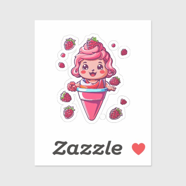 Raspberry sorbet Kawaii (Sheet)