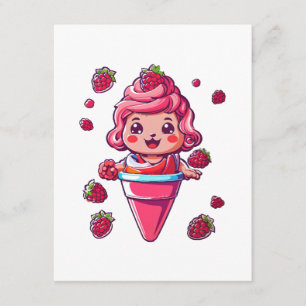 Raspberry sorbet Kawaii Enclosure Card