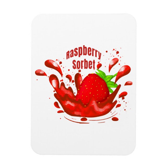 Raspberry Sorbet Magnet (Vertical)
