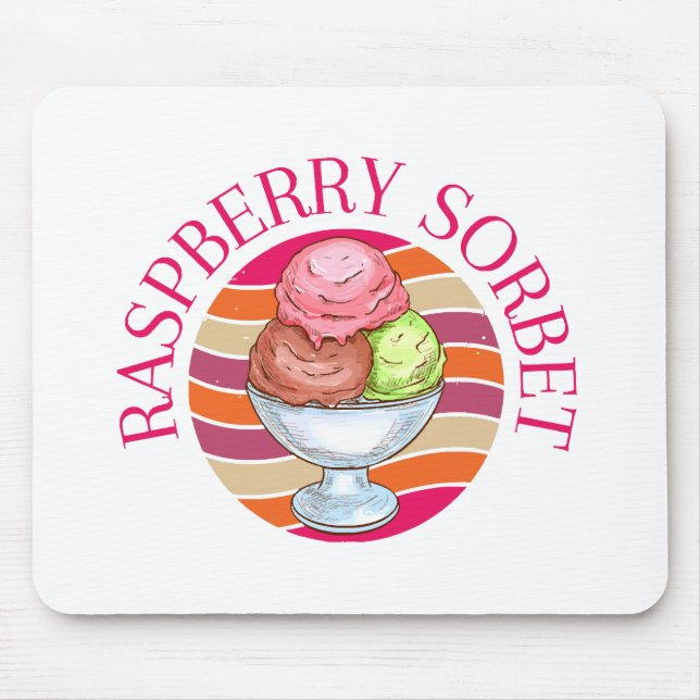 Raspberry Sorbet Mouse Pad (Front)
