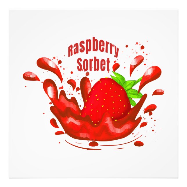 Raspberry Sorbet Photo Print (Front)