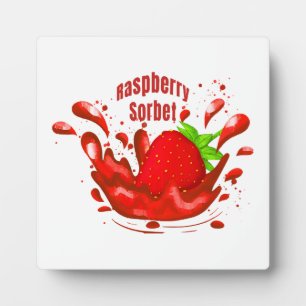 Raspberry Sorbet Plaque