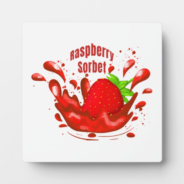 Raspberry Sorbet Plaque (Front)