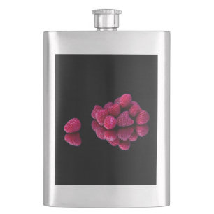 Raspberry Still Life Hip Flask