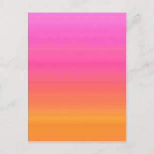 Raspberry Sunset Gradient - Pink Yellow Orange Postcard