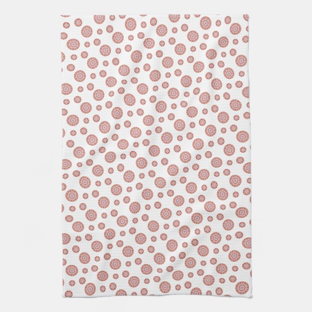 Raspberry Swirl Tea Towel (Vertical)