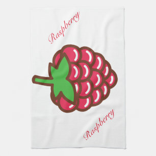 Raspberry Tea Towel
