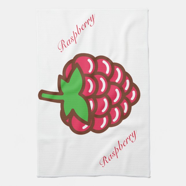 Raspberry Tea Towel (Vertical)