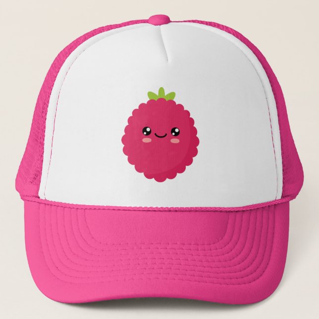 Raspberry Trucker Hat (Front)