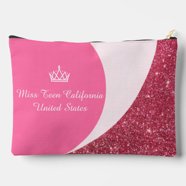 Raspberry Twist Custom Pageant Accessory Bag (Back)