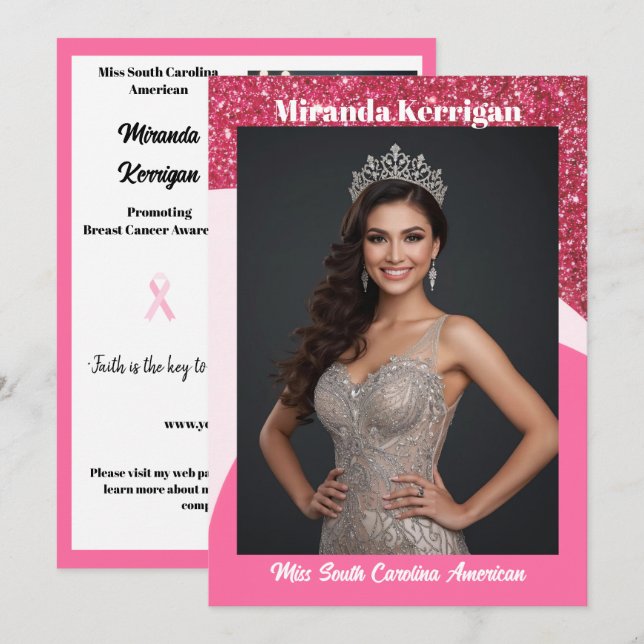 Raspberry Twist Pageant Titleholder Autograph Card (Front/Back)