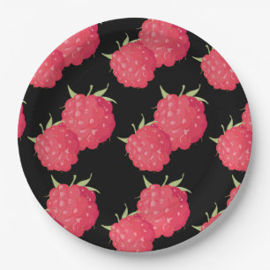 Raspberrys Paper Plate