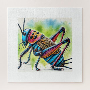 Raspy Cricket 010824IREF220 - Watercolor Jigsaw Puzzle