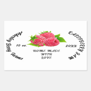 Rasspberry Jam Preserves Personalised Classic Cla Rectangular Sticker