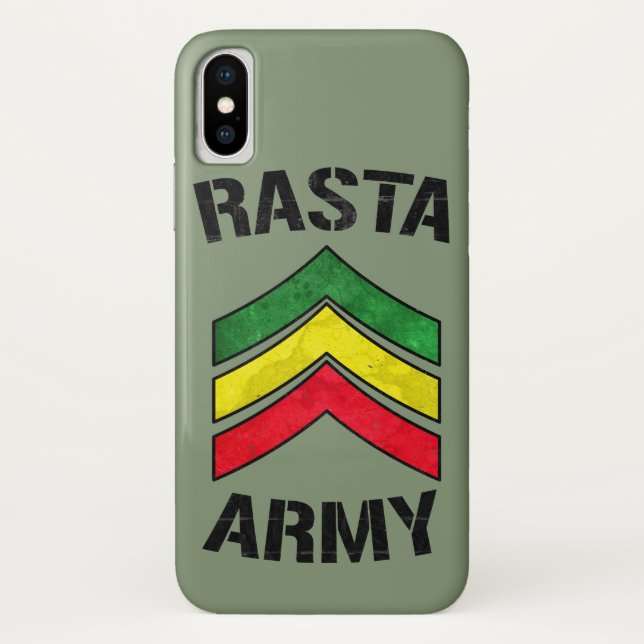 Rasta army Case-Mate iPhone case (Back)