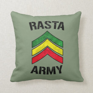Rasta army cushion