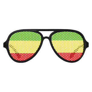 Rasta Aviator Sunglasses