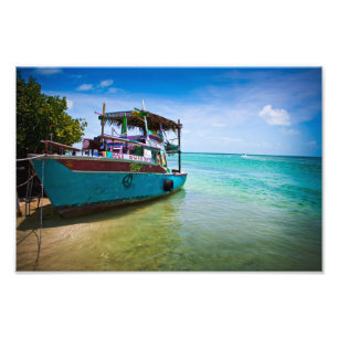 Rasta Boat Photo Print