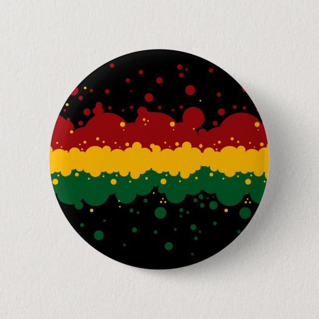 Rasta by Picona™ 6 Cm Round Badge (Front)