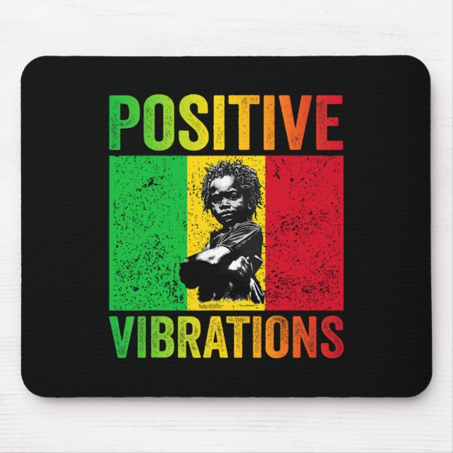 Rasta By Positive  Mouse Pad (Front)