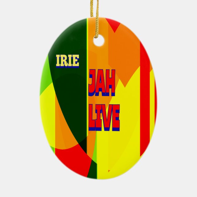 RASTA  CERAMIC ORNAMENT (Back)