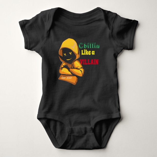 Rasta chillin 1zy baby bodysuit (Front)