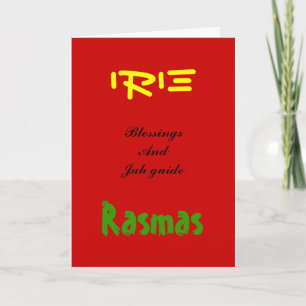 Rasta christmas Greeting cards