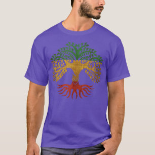 Rasta Colorful Tree Of Life Symbol Spiritual Yoga T-Shirt