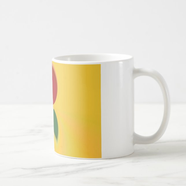 Rasta Colours Abstract Art Print Coffee Mug (Right)