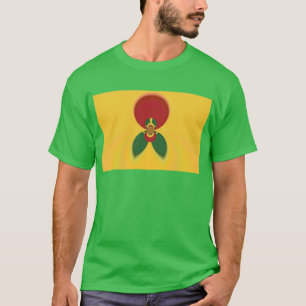 Rasta Colours Abstract Art Print T-Shirt