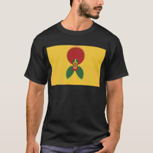 Rasta Colours Abstract Art Print T-Shirt