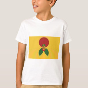 Rasta Colours Abstract Art Print T-Shirt