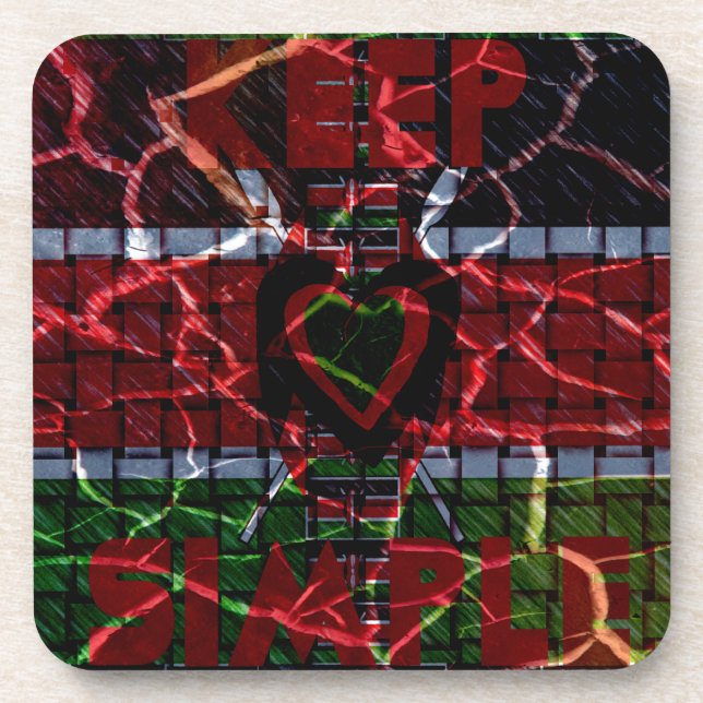Rasta colours coaster (Front)