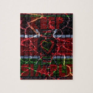 Rasta colours jigsaw puzzle