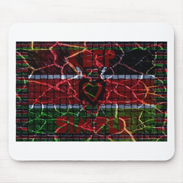 Rasta colours mouse pad (Front)