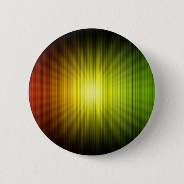 Rasta Colours Red Gold and Green 6 Cm Round Badge (Front)