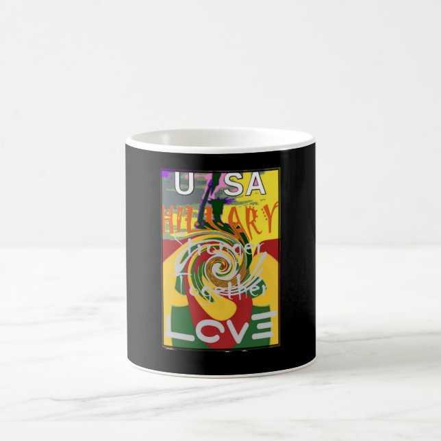 Rasta Colours Red Golden Green Hillary Art Print Coffee Mug (Center)