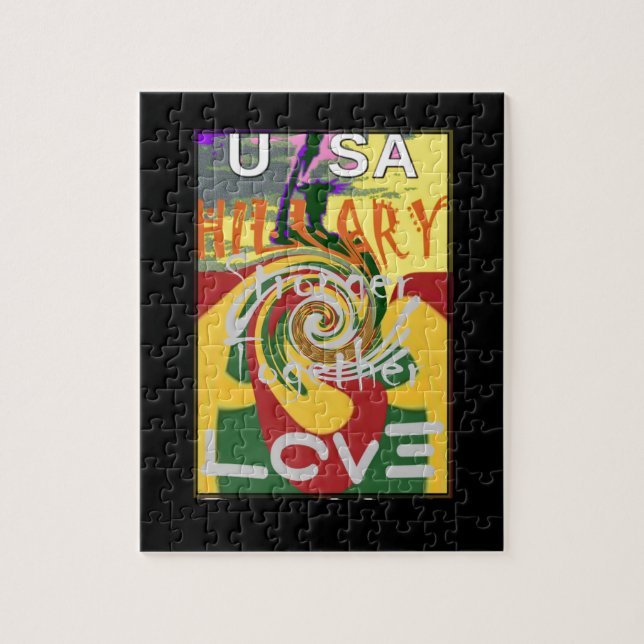 Rasta Colours Red Golden Green Hillary Art Print Jigsaw Puzzle (Vertical)