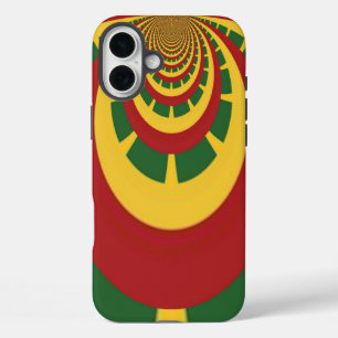 Rasta Colours Vintage COOL RETRO Jamaica Design iPhone 16 Plus Case