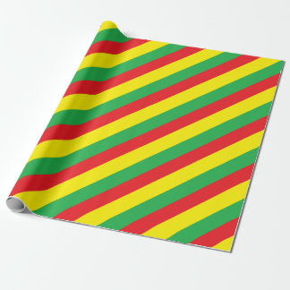 Rasta colours wrapping paper