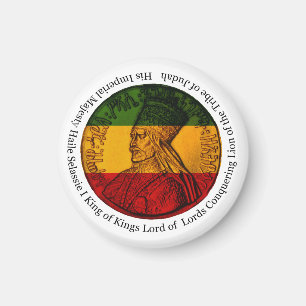 Rasta Conquering Lion of Judah His Majesty Magnet