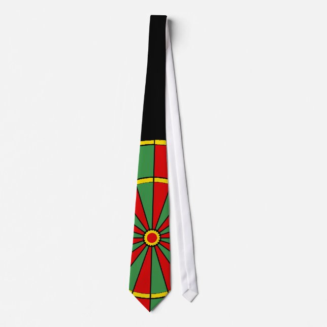 Rasta Dartboard Pattern Tie (Front)