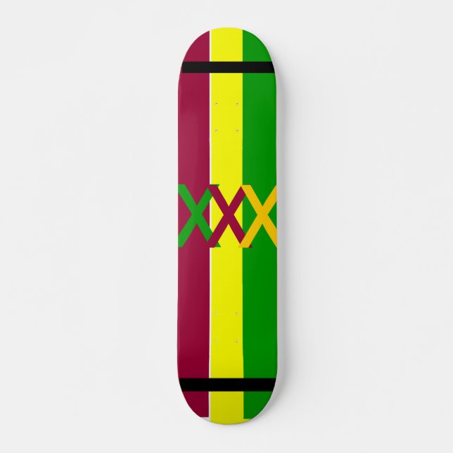 Rasta Deck Skateboard (Front)