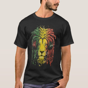 Rasta Dreadlock Lion with Headphones T-Shirt