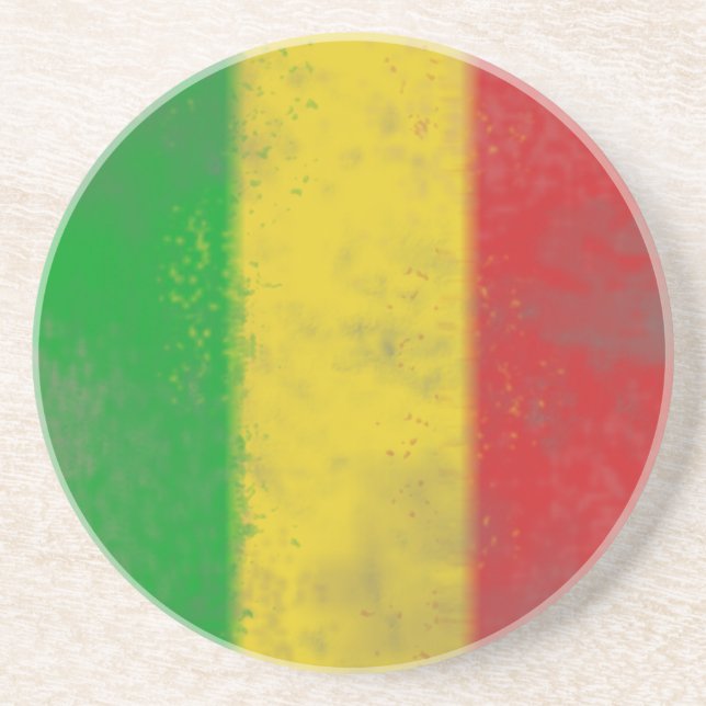 Rasta Drink Coaster (Front)