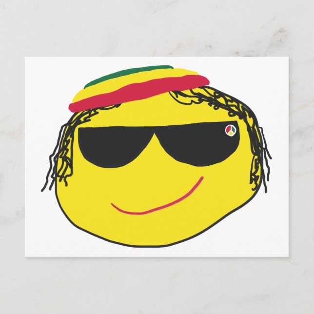 Rasta Emoji Postcard (Front)