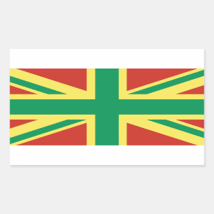 Rasta Flag UK Sticker
